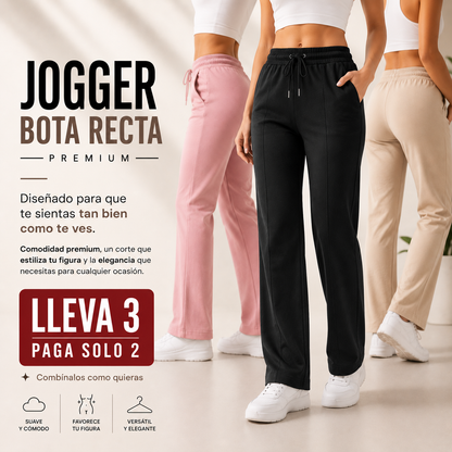 Jogger Bota Recta Luna