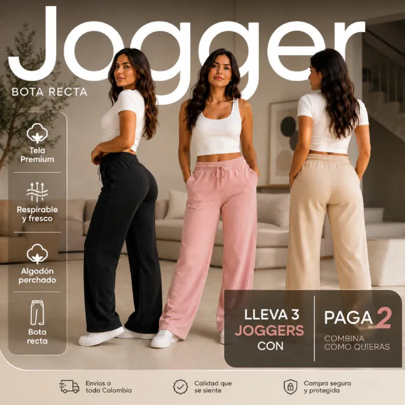 Jogger Bota Recta Luna | MUJER