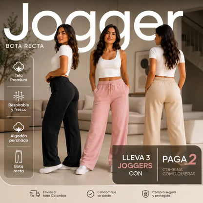 Jogger Bota Recta Luna | MUJER