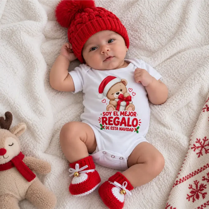 Body Navideño bebé, 100% Algodón