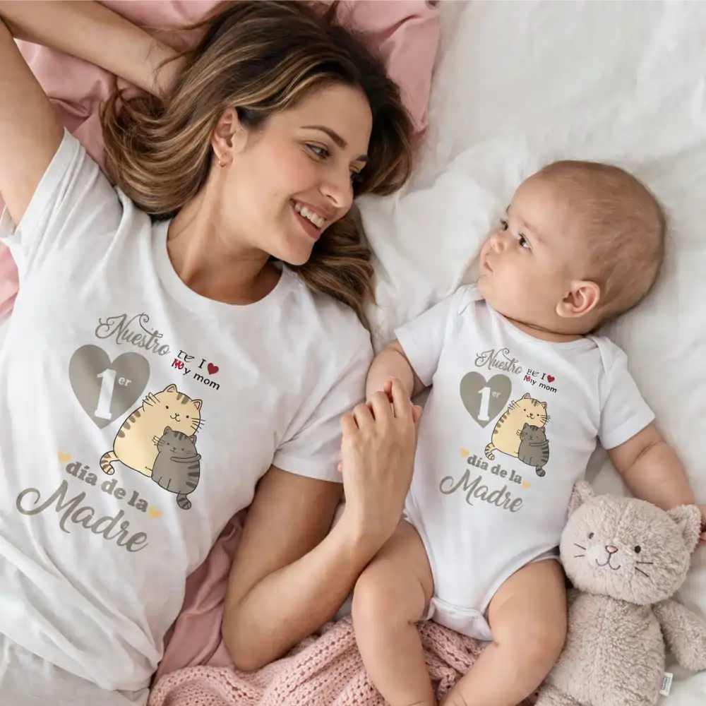 Dúo Mamá e hijos día de la madre
