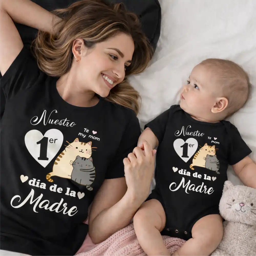 Dúo Mamá e hijos día de la madre