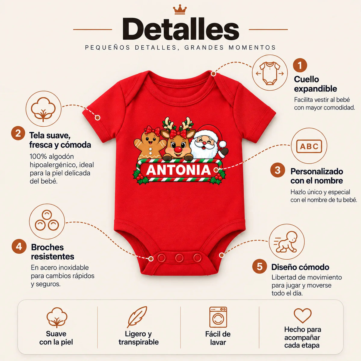 Body personalizado Navidad