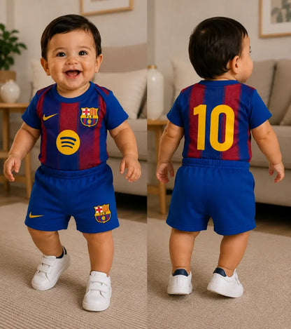 Uniforme Body + pantaloneta de fútbol para bebé