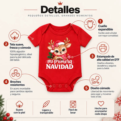 Body Navideño, 100% Algodón
