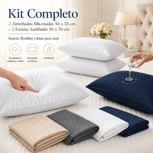 Funda para almohada antifluido 50x70cm